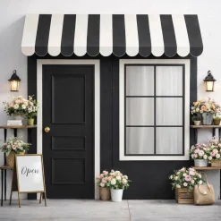 3D Wood Storefront Pop-Up Display – 8ft Wide (Style C) | Customizable — FORMA™