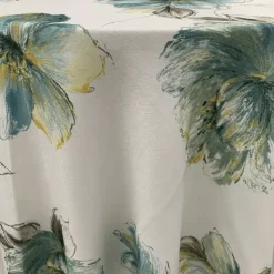 Emerald Primavera Jacquard Tablecloth - Multiple Size Options