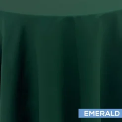 Emerald - Royal Slub Designer Tablecloth - Many Size Options