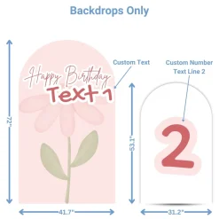 Enchanted Forest 2 Foam Core Birthday Backdrop Kit by PopScene™