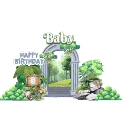 Enchanted Forest 3 Foam Core Birthday Backdrop Kit by PopScene™