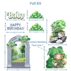 Enchanted Forest 3 Foam Core Birthday Backdrop Kit by PopScene™