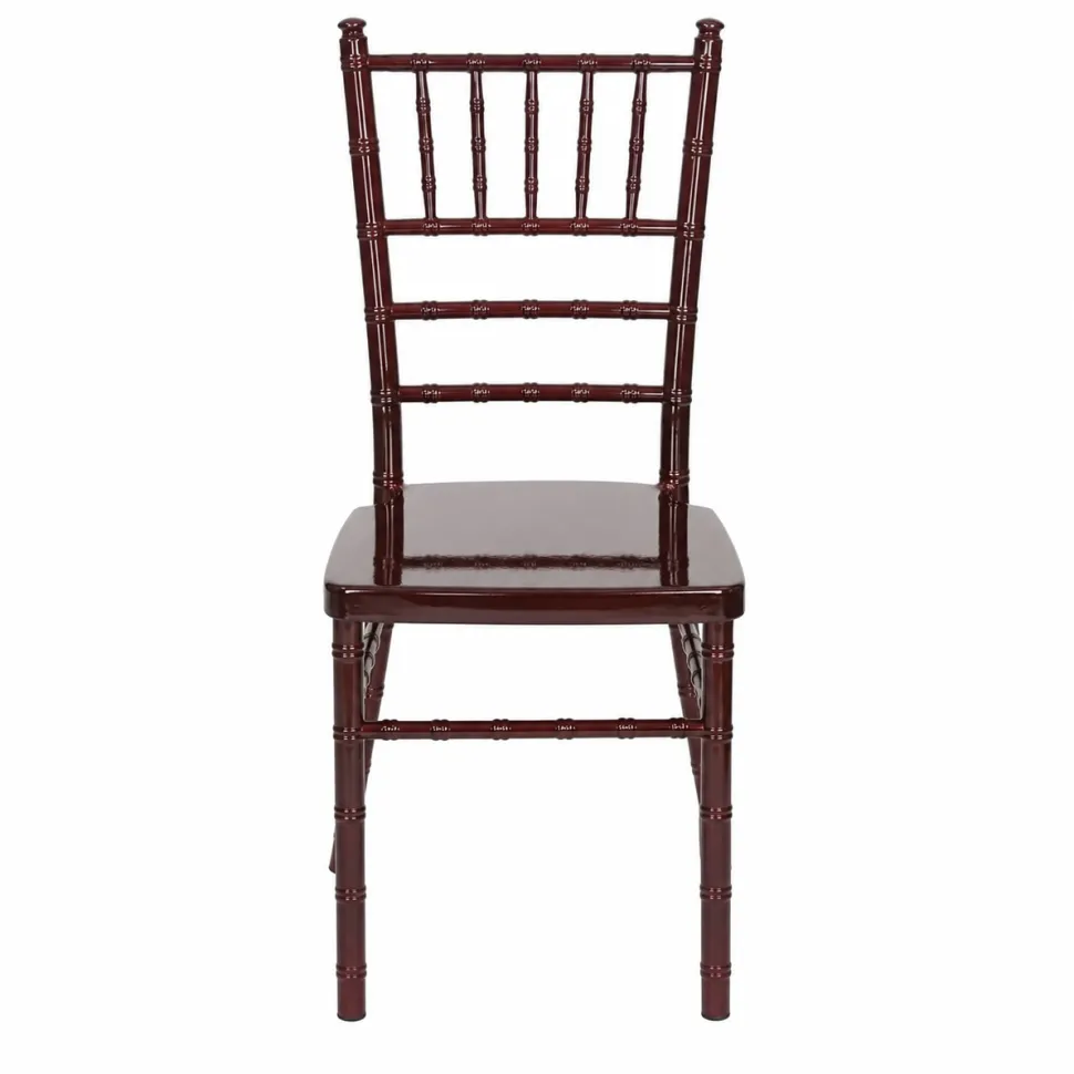 EnvyChair™ Elegant Aluminum Chiavari Chair Mahogany
