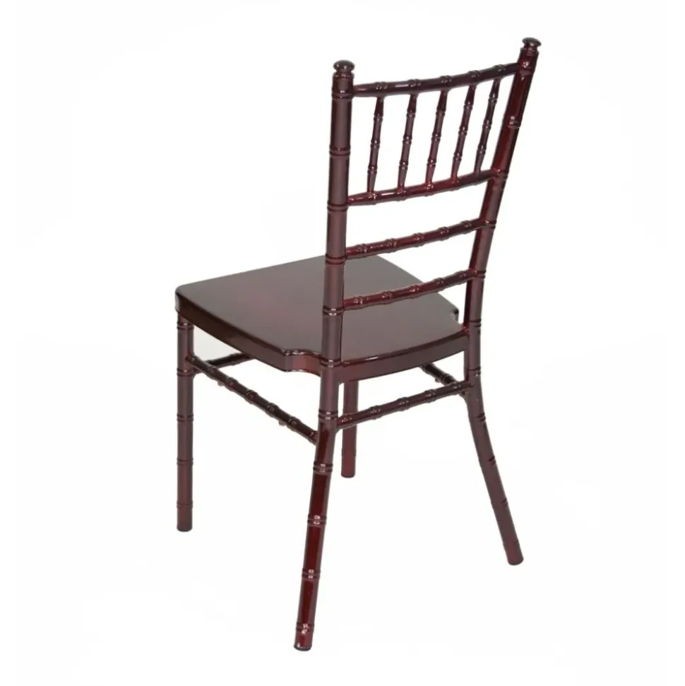 EnvyChair™ Elegant Aluminum Chiavari Chair Mahogany