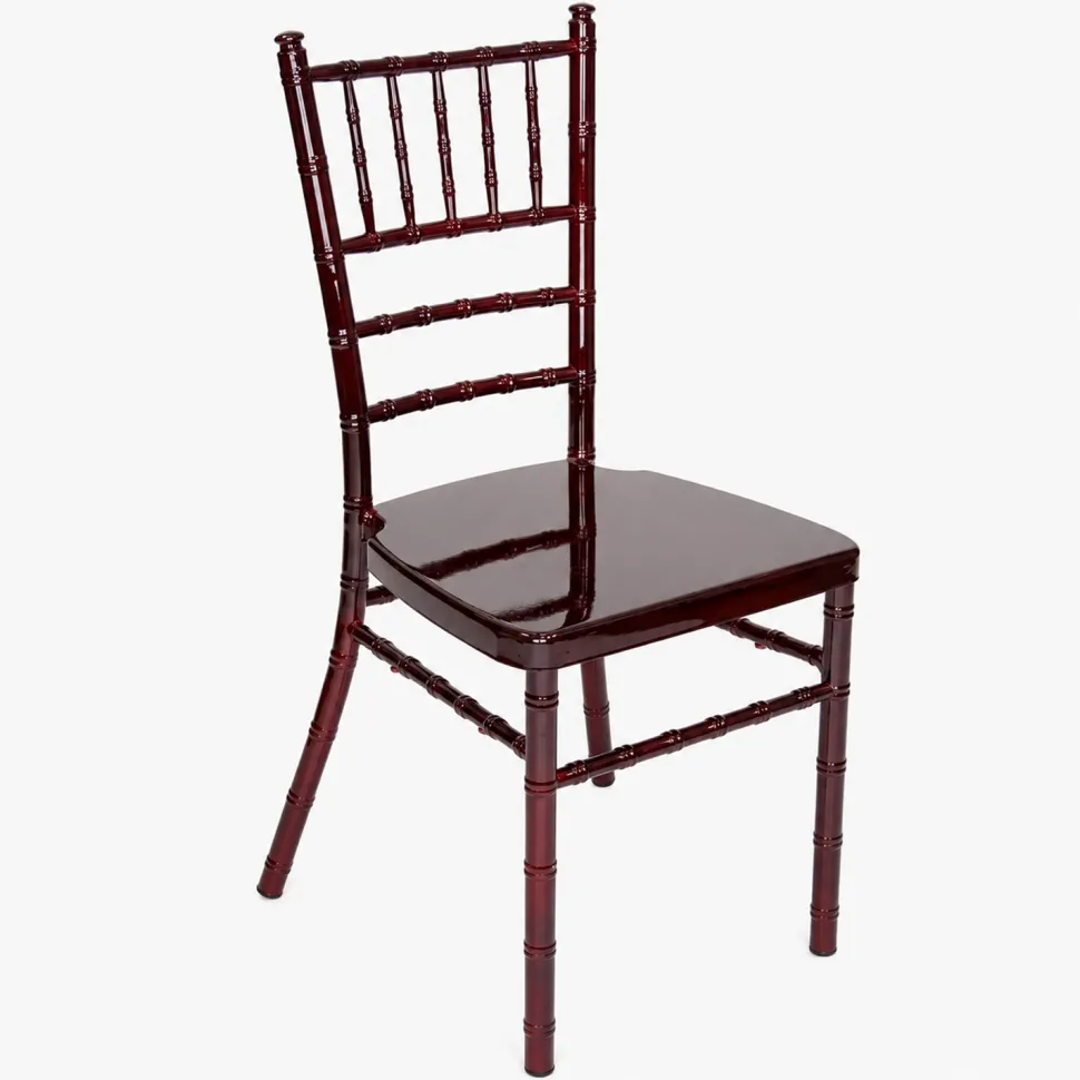 EnvyChair™ Elegant Aluminum Chiavari Chair Mahogany