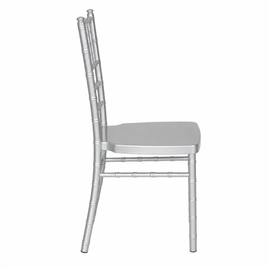 EnvyChair™ Elegant Aluminum Chiavari Chair - Silver
