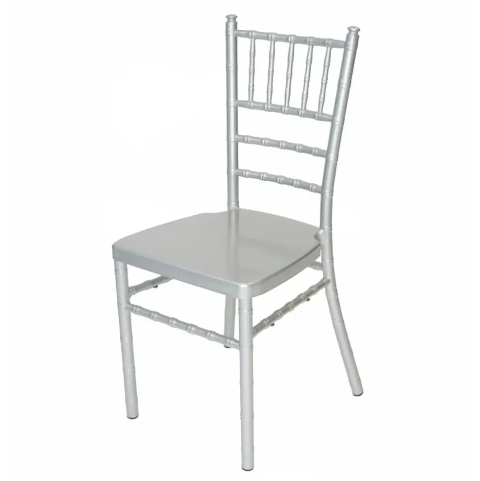 EnvyChair™ Elegant Aluminum Chiavari Chair - Silver