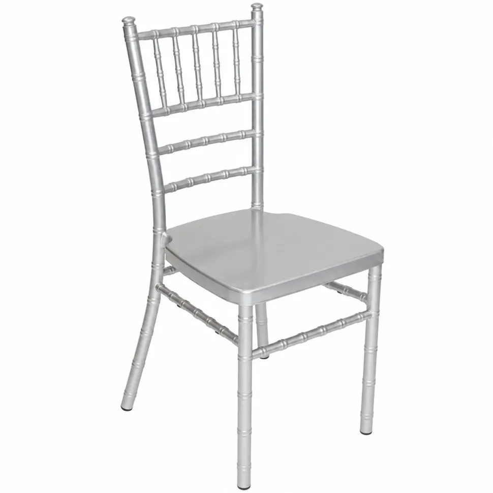 EnvyChair™ Elegant Aluminum Chiavari Chair - Silver