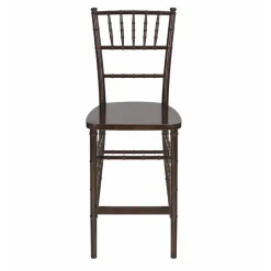 EnvyChair™ Elegant Chiavari Bar Stool - Fruitwood