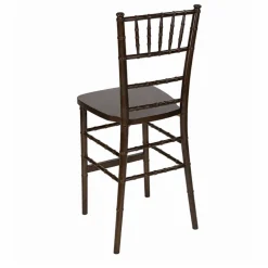 EnvyChair™ Elegant Chiavari Bar Stool - Fruitwood