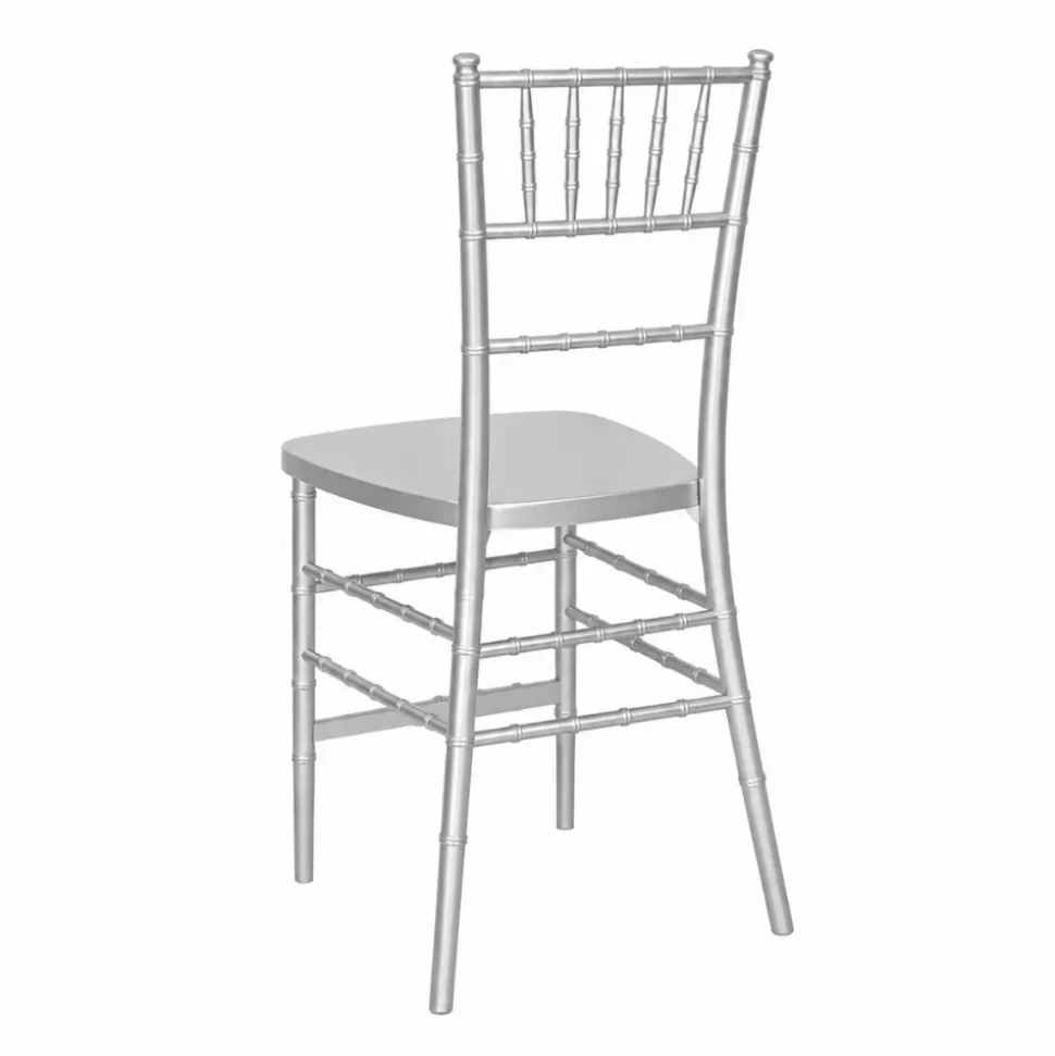 EnvyChair™ Elegant Chiavari Bar Stool - Silver