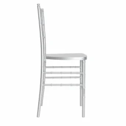 EnvyChair™ Elegant Chiavari Bar Stool - Silver