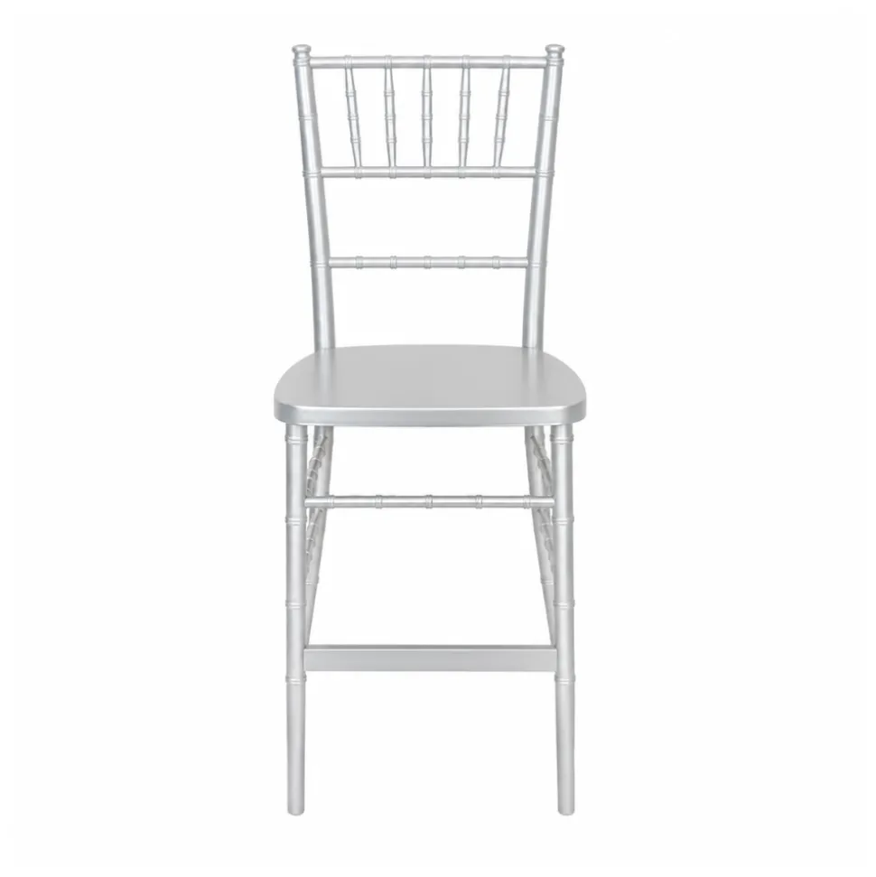 EnvyChair™ Elegant Chiavari Bar Stool - Silver