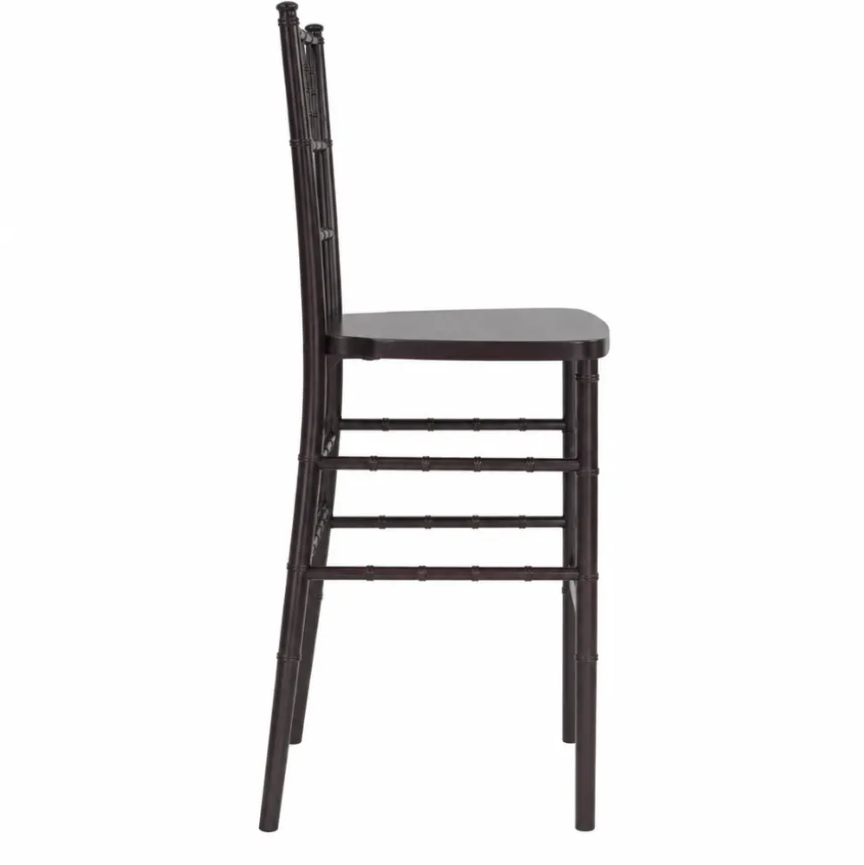 EnvyChair™ Elegant Chiavari Bar Stool - Mahogany