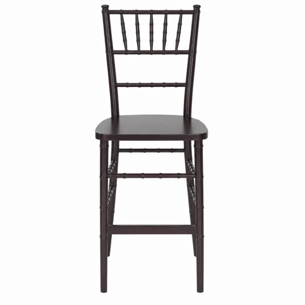 EnvyChair™ Elegant Chiavari Bar Stool - Mahogany