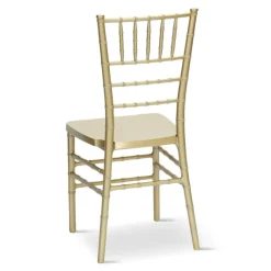 EnvyChair™ Elegant Monoblock Resin Chiavari Chair - Gold