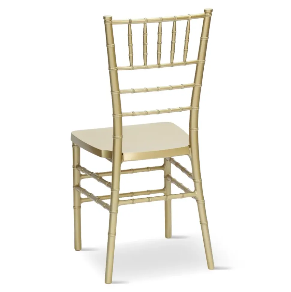 EnvyChair™ Elegant Monoblock Resin Chiavari Chair - Gold