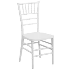 EnvyChair™ Elegant Resin Chiavari Chair with Premium Steel Frame - White