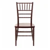 EnvyChair™ Elegant Resin Chiavari Chair with Premium Steel Frame - Mahogany