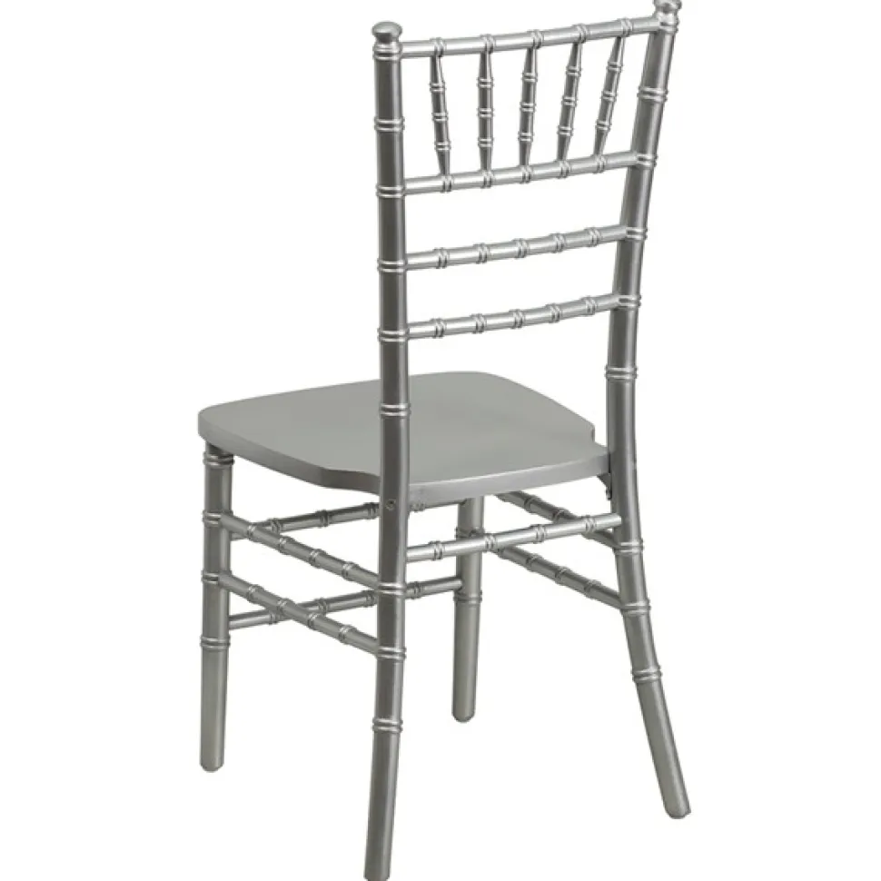 EnvyChair™ Elegant Wood Chiavari Chair - Silver