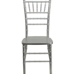 EnvyChair™ Elegant Wood Chiavari Chair - Silver