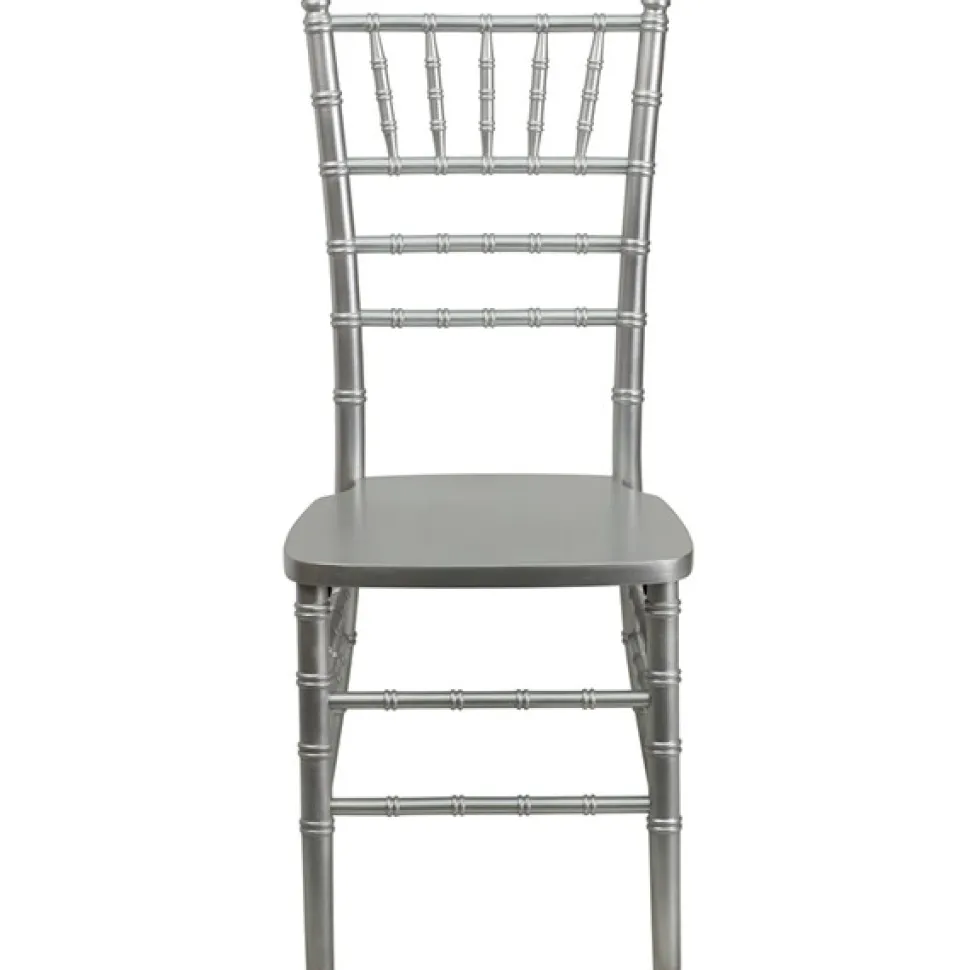 EnvyChair™ Elegant Wood Chiavari Chair - Silver