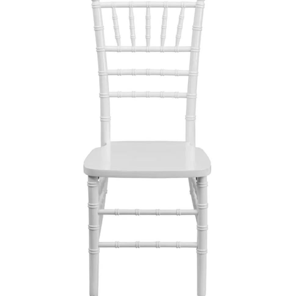 EnvyChair™ Elegant Wood Chiavari Chair - White