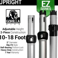 EZ Series - Adjustable Upright w/Slip-Lock (10ft-18ft)