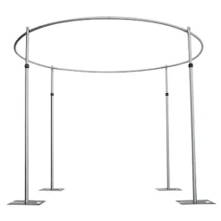 EZ Series Round 4-Post Canopy (Chuppah / Modern Mandap) - 7-12ft Height