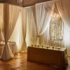 EZ Series Round 4-Post Canopy (Chuppah / Modern Mandap) - 6-14ft Height