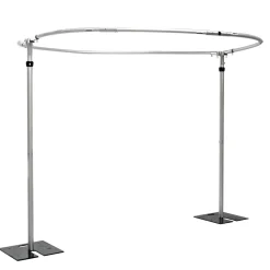 EZ Series Round 2-Post Canopy (Chuppah / Modern Mandap) - 6-10ft Height