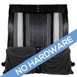 FABRIC ONLY! Modern Theme Pro-Designed Backdrop or 4 Post Canopy Kit - 6ft-10ft Tall