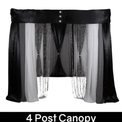 FABRIC ONLY! Modern Theme Pro-Designed Backdrop or 4 Post Canopy Kit - 6ft-14ft Tall