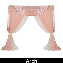 FABRIC ONLY! Romantic Theme Pro-Designed Backdrop or 4 Post Canopy Kit - 6-10ft Tall