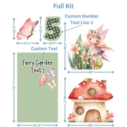 Fairy Garden Foam Core Birthday Backdrop Kit by PopScene™