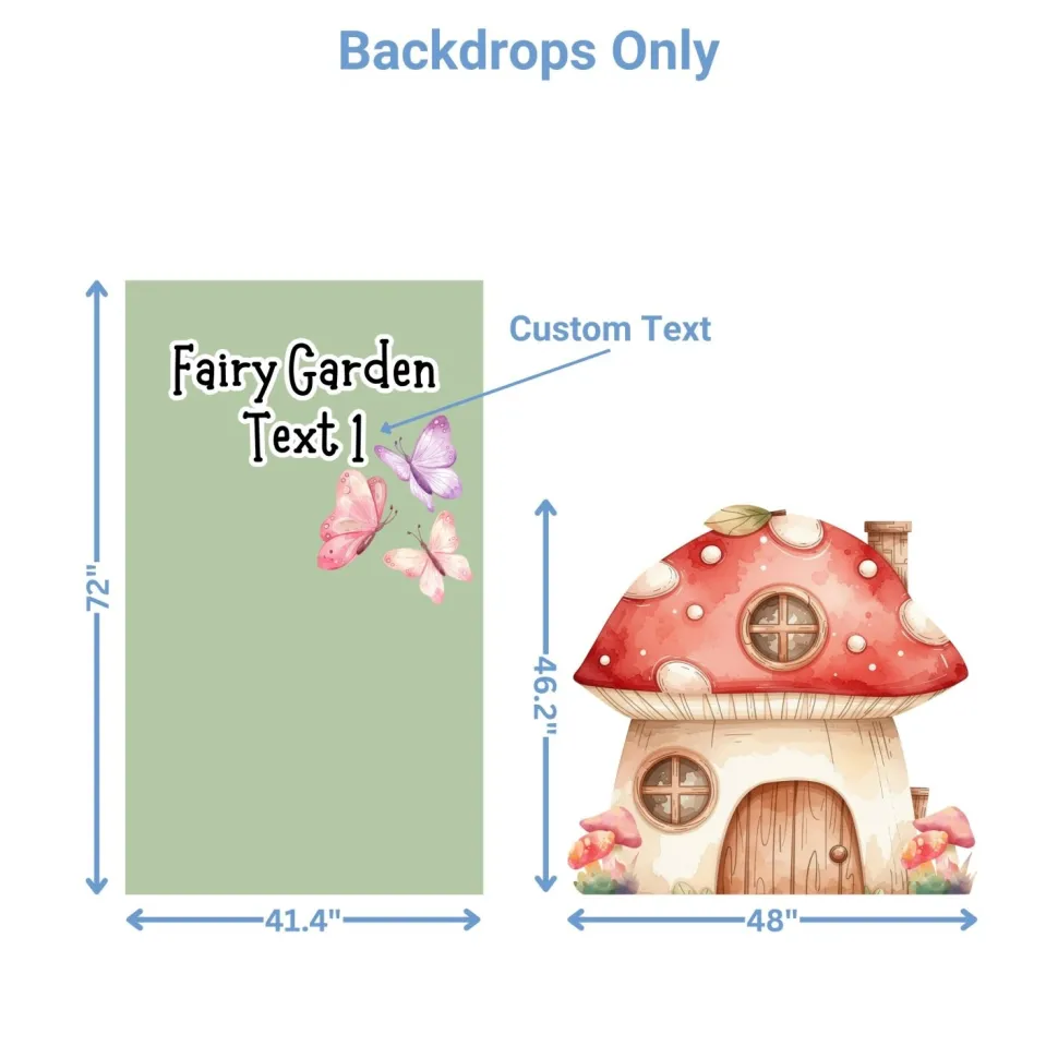 Fairy Garden Foam Core Birthday Backdrop Kit by PopScene™