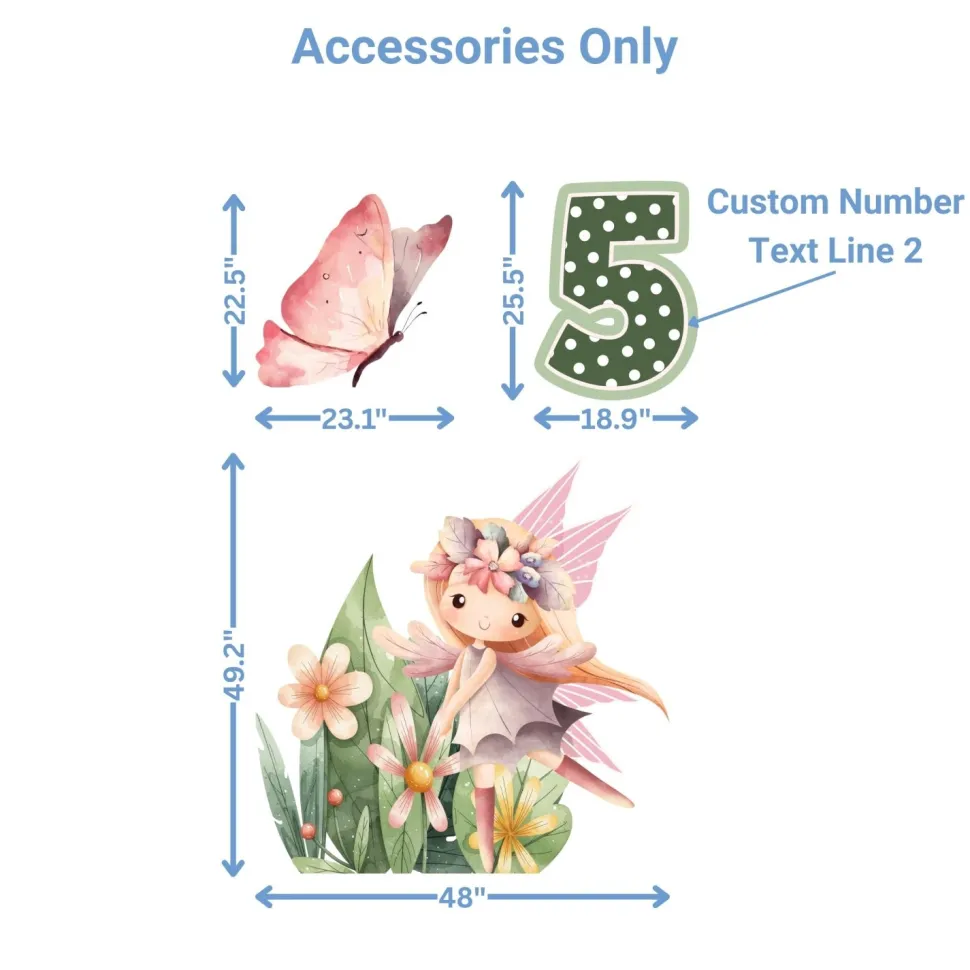 Fairy Garden Foam Core Birthday Backdrop Kit by PopScene™