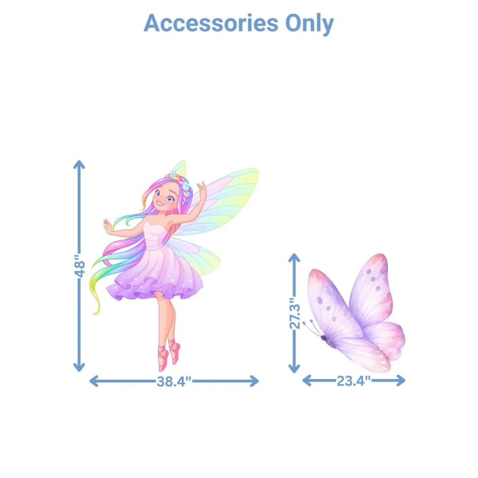 Fairy Princess Foam Core Birthday Backdrop Kit by PopScene™