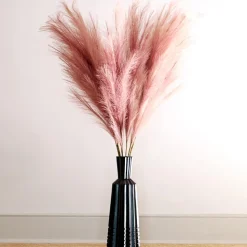 Faux Pampas Grass - 6 Stems - 48