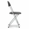 Feather XT™ Aluminum Plastic Folding Chair - 450 lb Capacity - Charcoal Grey