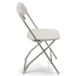 Feather XT™ Aluminum Plastic Folding Chair - 450 lb Capacity - White