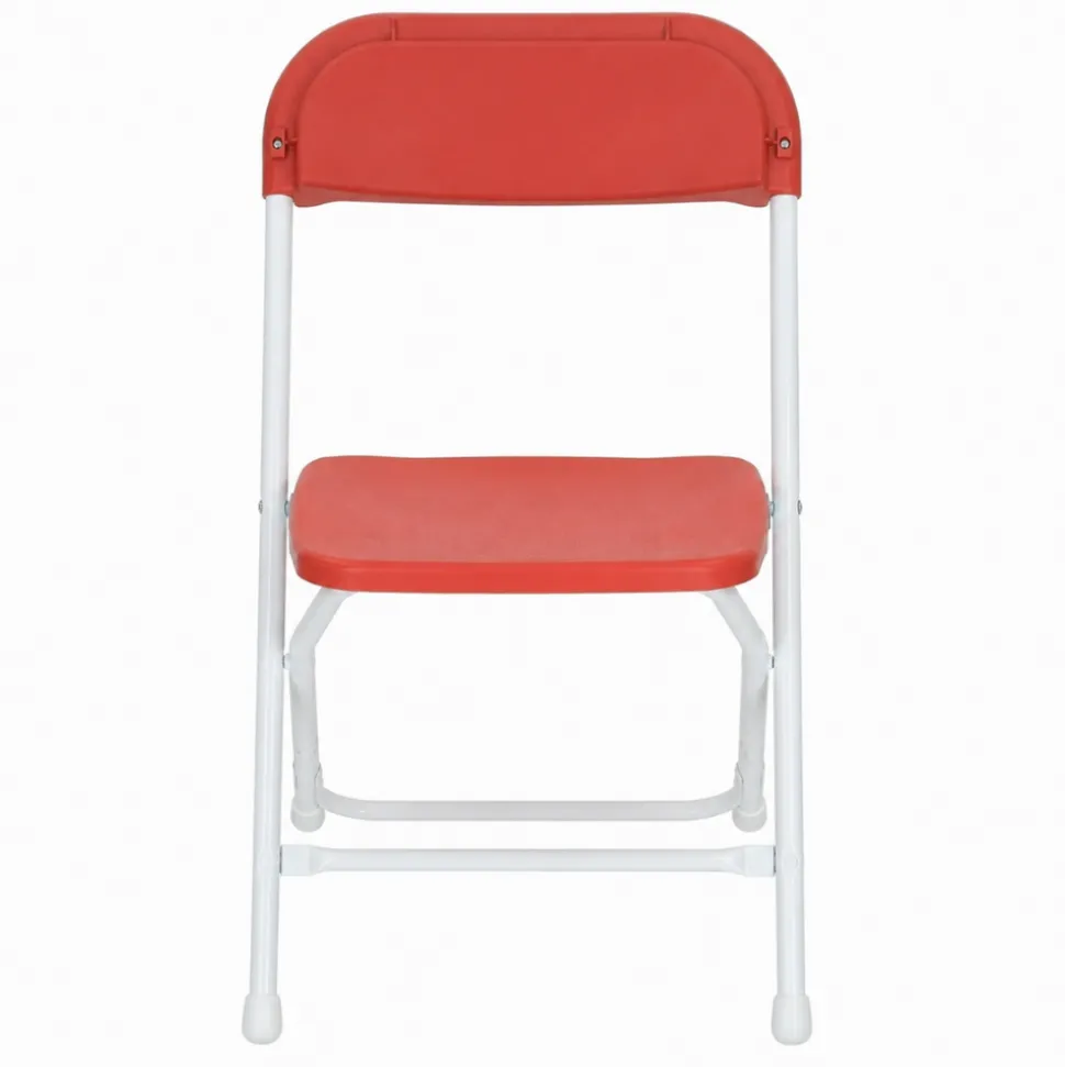 Feather XT™ Kid's Plastic Folding Chair - 220 lb Capacity - Red
