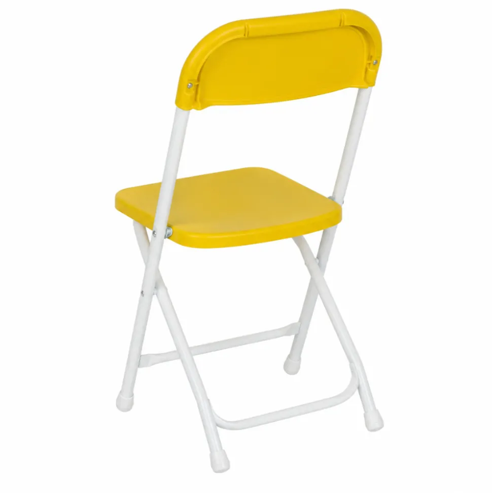 Feather XT™ Kid's Plastic Folding Chair - 220 lb Capacity - Yellow