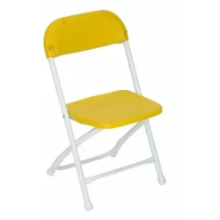 Feather XT™ Kid's Plastic Folding Chair - 220 lb Capacity - Yellow