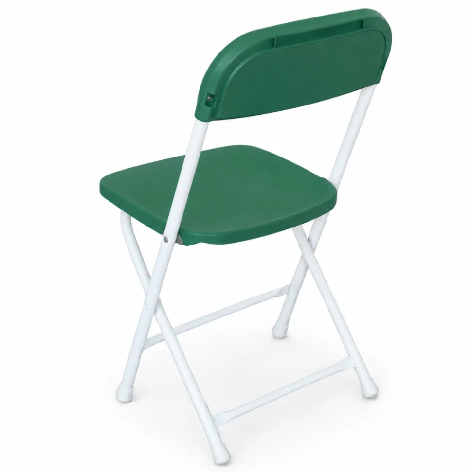 Feather XT™ Kid's Plastic Folding Chair - 220 lb Capacity - Green