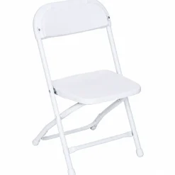 Feather XT™ Kid's Plastic Folding Chair - 220 lb Capacity - White
