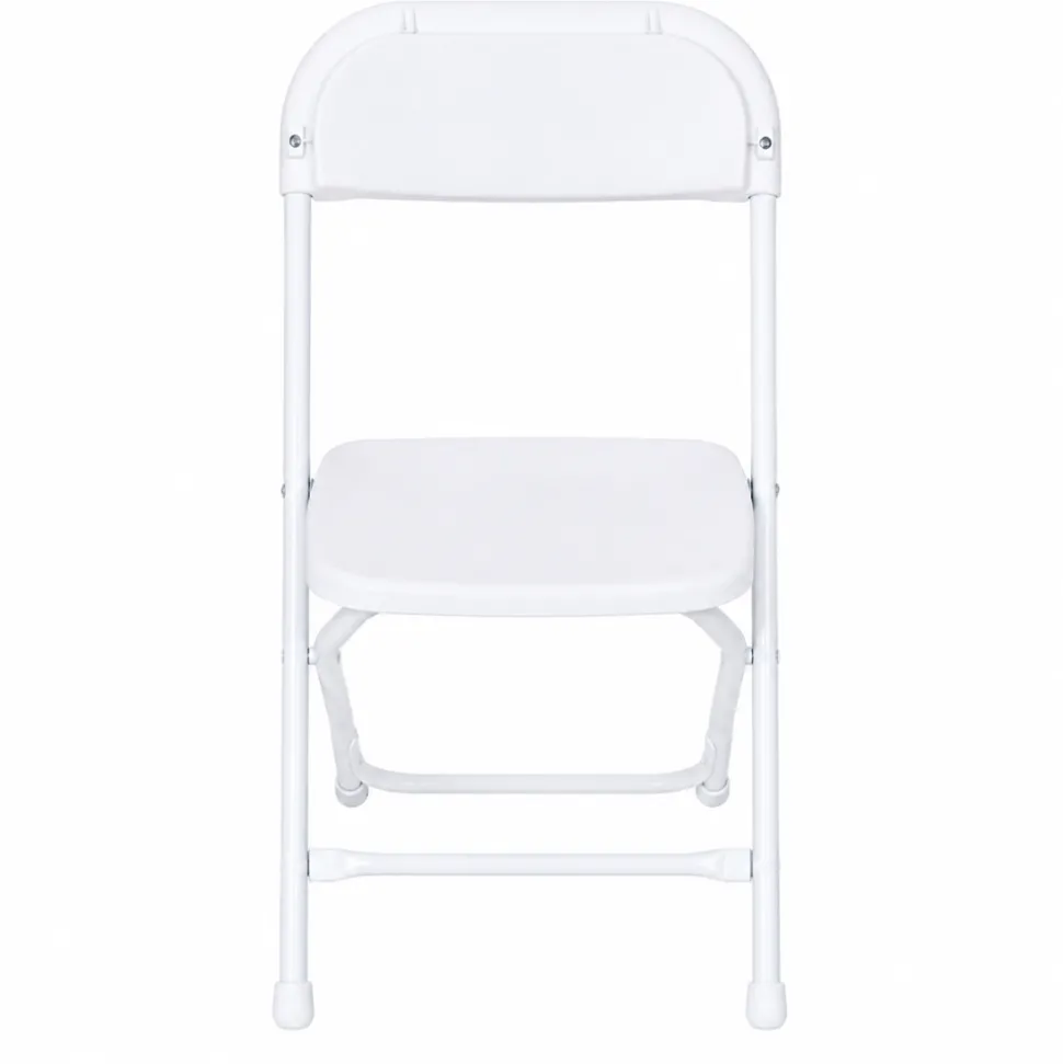 Feather XT™ Kid's Plastic Folding Chair - 220 lb Capacity - White