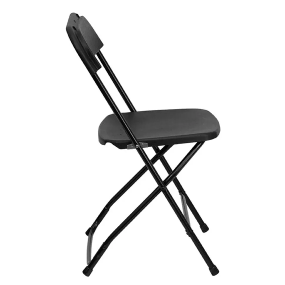 Feather XT™ Plastic Folding Chair - 630 lb Capacity - Black