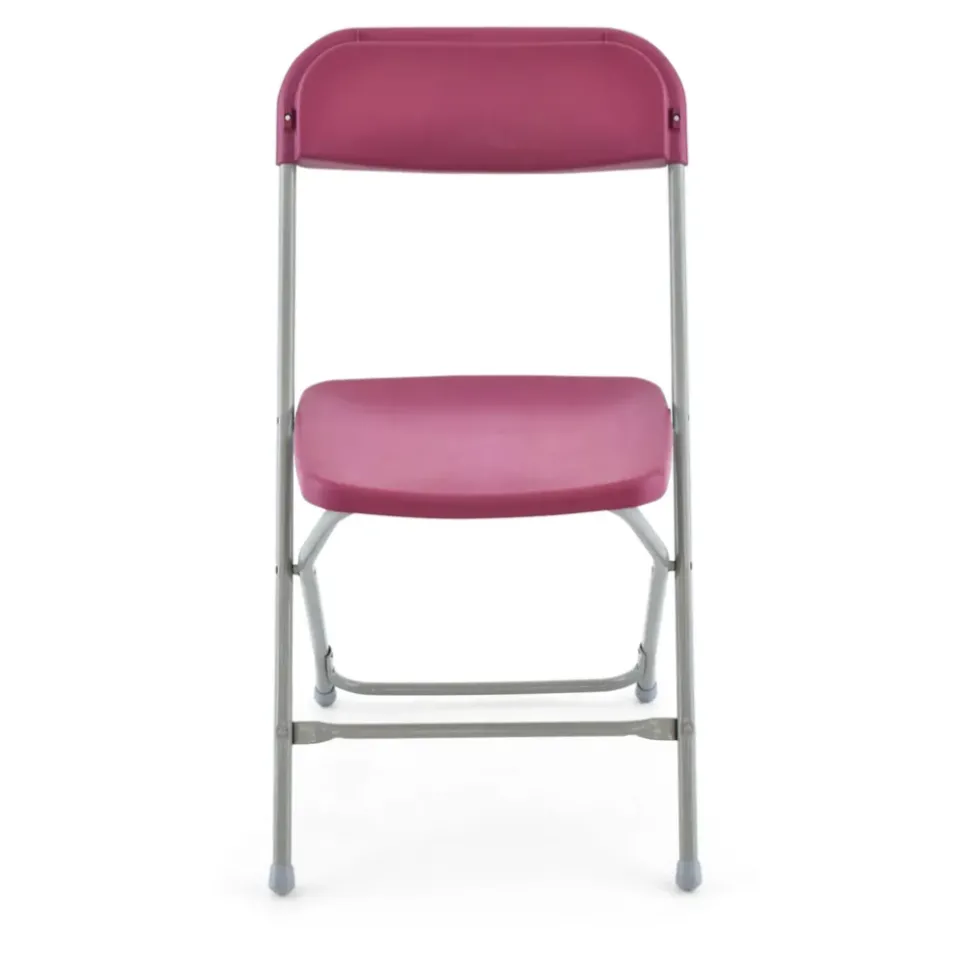 Feather XT™ Plastic Folding Chair - 630 lb Capacity - Burgundy