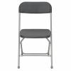 Feather XT™ Plastic Folding Chair - 630 lb Capacity - Dark Grey